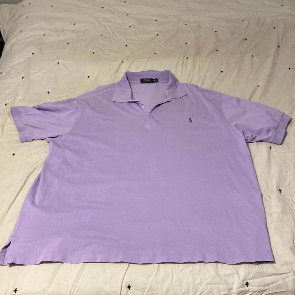 Cotton mesh polo shirt. This shirt has a textured look with a soft feel. 2XB.